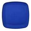 Mainstays 10.5 Inch Square Plastic Dinner Plate, Blue