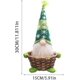 thumbnail image 1 of Cesta pequeña para decoración navideña, bolsas de regalo, bolsas de dulces, calcetines, relleno para árbol de Navidad, cesta de dulces para anciano sin rostro para niños, 11.815.915.91 pulgadas, 1 of 5