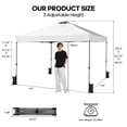 thumbnail image 2 of Gianna 10ft Pop-Up Canopy Tent, Portable Outdoor Waterproof Shade with Sand Bags for Beach, Events, and Backyard Parties, 2 of 5