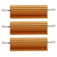 thumbnail image 1 of 3X Gold Aluminum Clad Power Resistor Resistance 100W, 8 Ohm 8R, 1 of 8