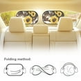 thumbnail image 5 of Yuyamidu Brown Cow Print Sun Shade for Car Window Baby Window Shades for Car SUV Truck Sedan 2 PCS Sunflower Side Window Sun Shade Women Rear Sunshade for Car Window Sun Visor, 5 of 7