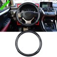 thumbnail image 1 of for Lexus NX RX ES UX CT LX LS Carbon Fiber Look Rubber Steering Wheel Cover Trim -, 1 of 4