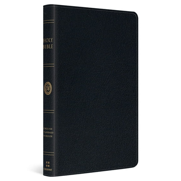 ESV Large Print Thinline Bible (Genuine Leather, Black), (Hardcover)