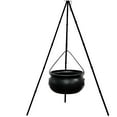thumbnail image 4 of halloween decor Halloween decoration Outdoor large pot Halloween decoration Tripod and timer Light - Plastic large pot Witch Halloween decoration, 4 of 4