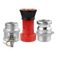 thumbnail image 2 of 2X Fire Hose Nozzle,2In NPSH Industrial Fire Hose Constant  Fog Nozzle with 2Pc 2In Camlock Fitting Coupling, 2 of 7