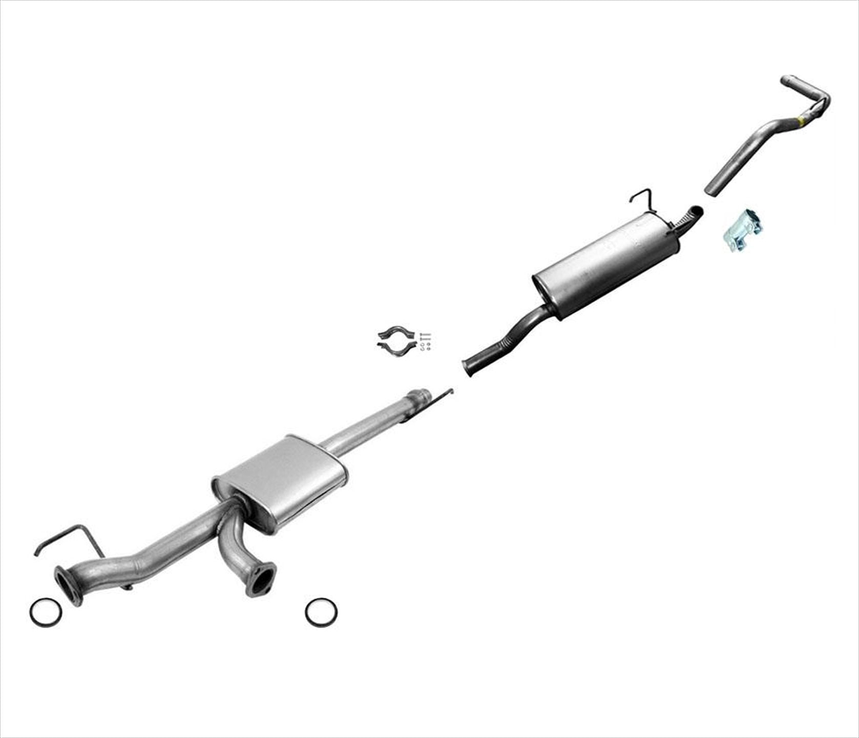 Pipe Exhaust System for Toyota Tundra 2005 2006 4 Door Double Cab 4.7L 140.5 WB