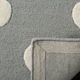 thumbnail image 6 of SAFAVIEH Kids Polka Dots Wool Area Rug, Grey/Ivory, 4' x 6', 6 of 6