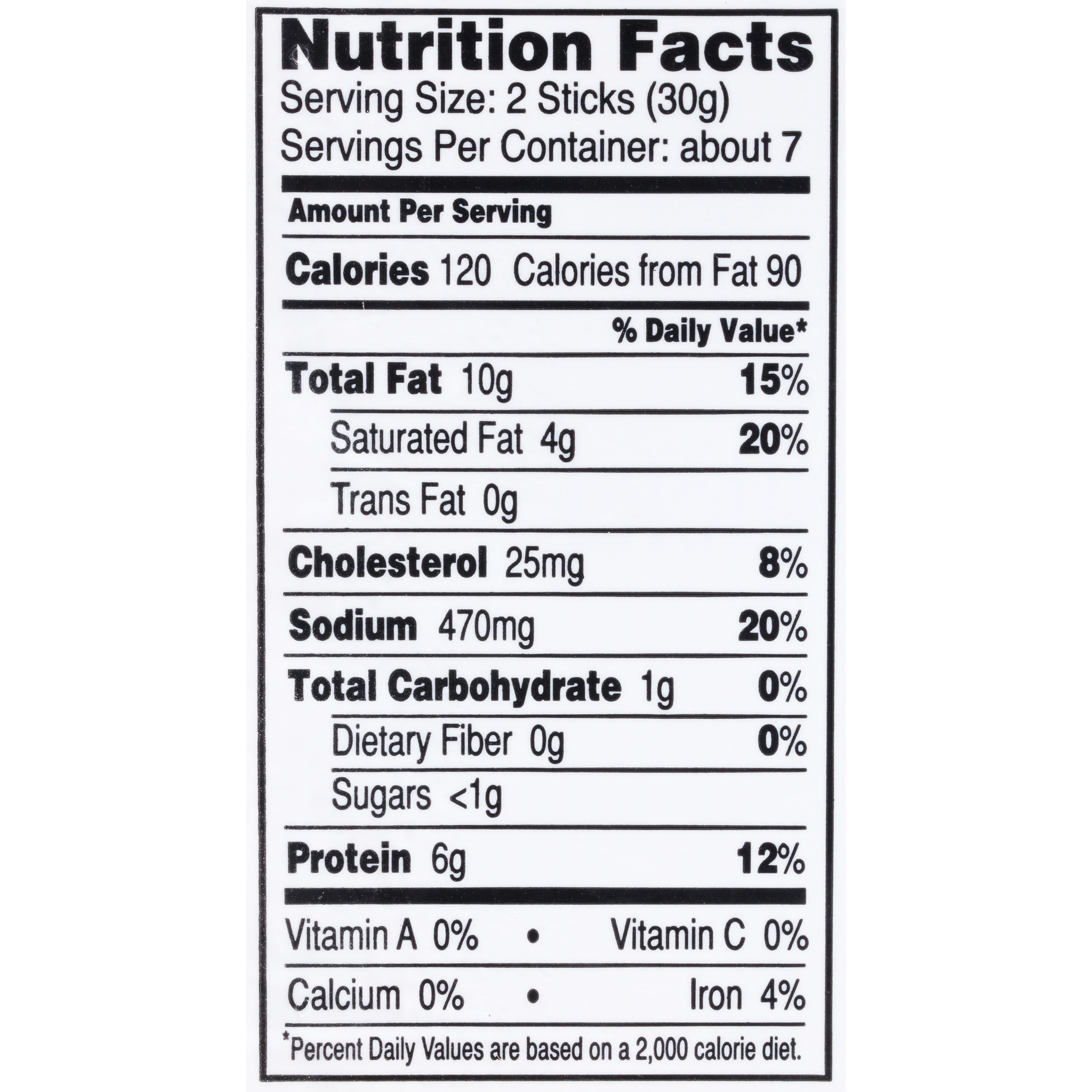 Old Wisconsin Beef Snack Sticks, 7 oz, Fully cooked and Smoked Snack Sticks