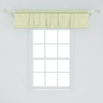 thumbnail image 2 of Ambesonne Nature Window Valance, Geometric Spring Leaves, 54" X 12", Green White, 2 of 3