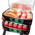 thumbnail image 5 of Alien Double Layered Insulated Lunch Bag with Two Compartments, Large Capacity, Refrigeration Capability, and Hand Carry Design - 7.1x11.4x16.1 Inches, 5 of 6