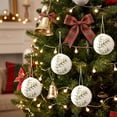 thumbnail image 6 of Cotton Christmas Balls ,2.2 Inch Snowflake Ball Ornaments for Christmas Tree, Hanging Decorative Ball Ornaments for Xmas Scene Decoration, 6 of 6