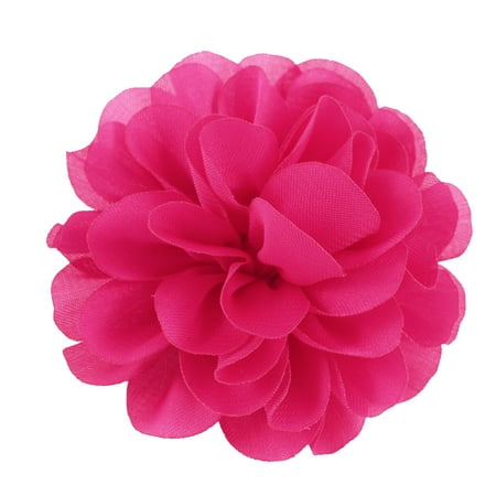 - Woman Clothes Ornament Floral Design Flower Corsage Brooch Pin Pink