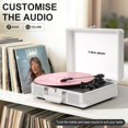 thumbnail image 2 of Tocadiscos TANLANIN portátil Bluetooth de 3 velocidades blanco, 2 of 9