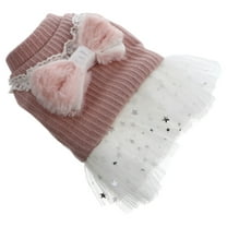 LULULION Princess Style Dog Apparel Warm Dog Costume Pink 1Pack