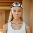 thumbnail image 6 of Unique Bargains Anti-Slip Headband Elastic Headband for Sport Black White 1 Pc, 6 of 6