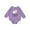 Lavender, variant on Loved by Jesus Cute Baby Lamb Baby Fleece Bodysuit