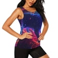 thumbnail image 2 of Lsque Cosmic Cat Psychedelic Journey Printed Workout Tank Tops for Women, Athletic Sports Tank Tops, Compression Sleeveless Dry Fit Shirts,Sleeveless Yoga Shirt-Large, 2 of 9