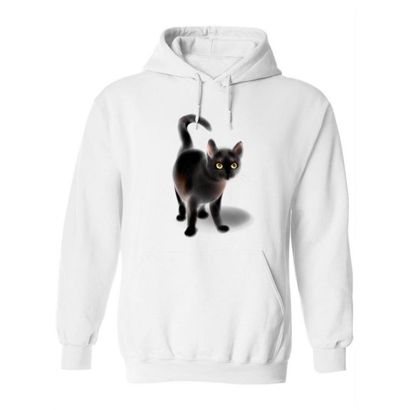Black Kitty Hoodie Women -Image by Shutterstock, Female 5X-Large