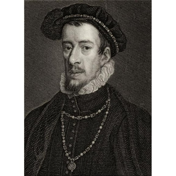 Thomas Howard 4th Duke of Norfolk 1536-1572 English Statesman & Benefactor Poster Print, Large - 26 x 34