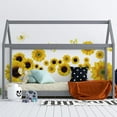 thumbnail image 4 of Wall Stickers Sunflower Wall Stickers with 3D Butterfly, Removable Wall Stickers Wall Decals Mural Decal Living Room DIY Art Decals (Yellow), 4 of 5
