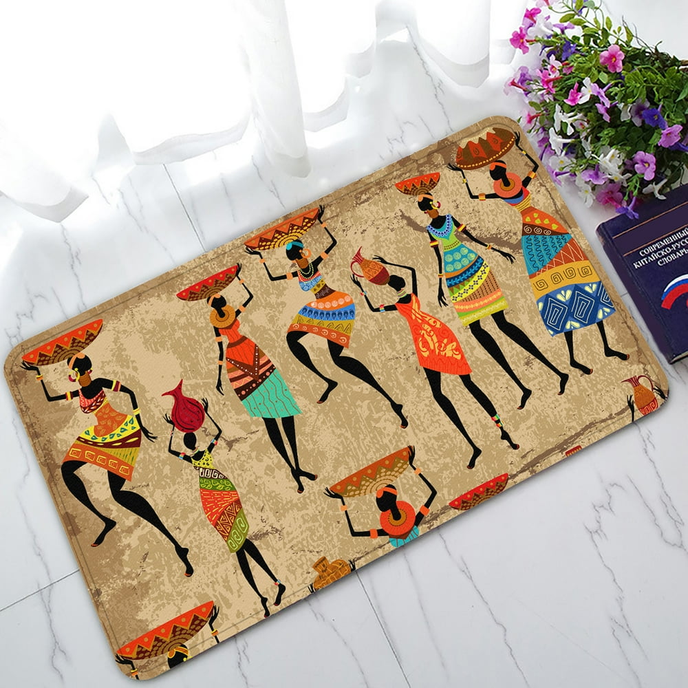 YKCG African Art Afro American Women History and Culture Doormat Indoor