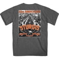 thumbnail image 3 of 2022 Sturgis Motorcycle Rally SPB1023 Men’s Main Street Photo Heather Charcoal T Shirt X-Large, 3 of 5