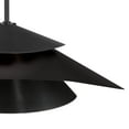 thumbnail image 4 of Hunter - Hiro 1-light Matte Black, Large Pendant Light, Dimmable, Modern Style, Cone Shaped, for Bedrooms, Dining, Living Rooms - 48155, 4 of 8