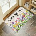 thumbnail image 2 of Spring Welcome Mats Hello Spring Floral Decor Door Mat Colorful Tulip Flower Indoor Entrance Cute Decorative Outdoor Doormats Non Slip Outside Door Mats for Front Door Rugs, 30 * 17 in, 2 of 6