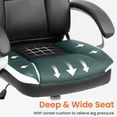 thumbnail image 2 of NEO CHAIR Office Desk Chair PU Leather Chair with Lumbar Support, Black, 2 of 9