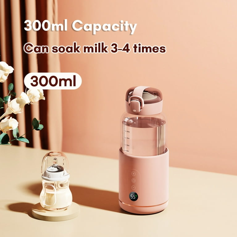 3200mAh Portable Wireless Electric Kettle Rechargeable Milk Conditioner  300ml Thermos Cup Water Bottle For Travel Outdoor