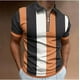 thumbnail image 2 of Tops de Algodón para las Mujeres con Cremallera de Manga Corta con Solapa Impresa Camiseta Suelta, Ligera Blusa de Cuello Redondo de Algodón de Imitación para el Hogar Y el Uso Diario, 2 of 4
