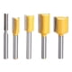 thumbnail image 2 of 5 piezas de mortaja / plantilla de fresado de brocas de fresado de 1/4 '' herramienta de vástago CUTICAT Flush Trim Router Bit, 2 of 6