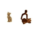thumbnail image 1 of Escultura Decorativa De Resina Con Figura Humana De Animal, Pensador Abstracto. Figura Coleccionable Para Sala De Estar, Dormitorio, Oficina, Bar, Boda, Entrada O Estantería., 1 of 8