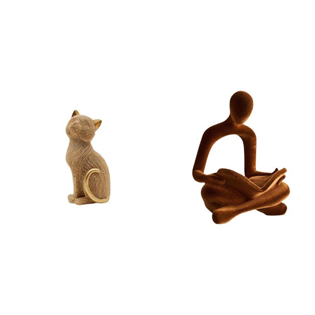 Escultura Decorativa De Resina Con Figura Humana De Animal, Pensador Abstracto. Figura Coleccionable Para Sala De Estar, Dormitorio, Oficina, Bar, Boda, Entrada O Estantería.