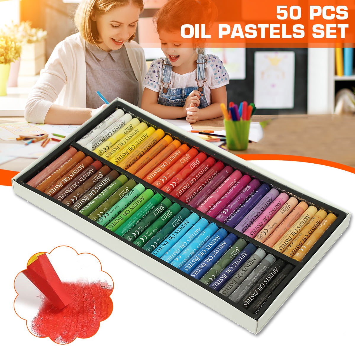 48 Colors Oil Pastel for Artist Student Graffiti Soft Pastel Painting Drawing Pe