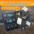 thumbnail image 3 of TSV Trading Card Binder with 360 Side Loading Pockets, 9 Pockets Trading Card Holder Pages, Trading Card Collector Album Folder Fit for Baseball, Sports, Coupon, Business, Pokemon Cards, Black, 3 of 10