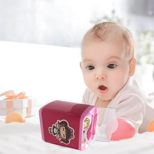 Limpiador de brochas de maquillaje de juguete para lavadora eléctrica simulada para niña (rosa roja) Ehuebsd libre de BPA