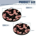 thumbnail image 2 of Gas Stove Burner Cover,Electric Stove Top Protector,Easy to Clean,Pink Cherry Blossoms against a Black Background, 2 of 7