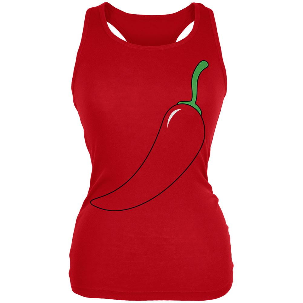 Halloween Chili Pepper Costume of Cinco de Mayo Juniors Soft Tank Top