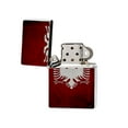 thumbnail image 2 of KuzmarK Silver Windproof Flip Top Lighter -  Albanian Flag, 2 of 2