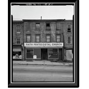 Historic Framed Print, King Street, 200 Block, 206-208 King Street (Commercial Building), Wilmington, New Castle County, DE, 17-7/8" x 21-7/8"