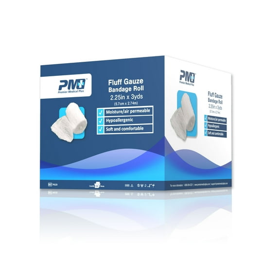 PMP Sterile Kerlix Fluff Gauze Bandage Rolls 2.25" X 3 YDS (100 ct)