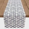 thumbnail image 3 of Creative Products Light Navy Fishnet Pattern 16x90 Poly Twill Table Runner, 3 of 3