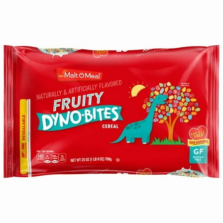 Malt-O-Meal Fruity Dyno Bites Cereal Pack of 4