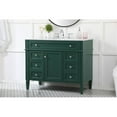 thumbnail image 2 of 42 inch single bathroom vanity in green, 2 of 8