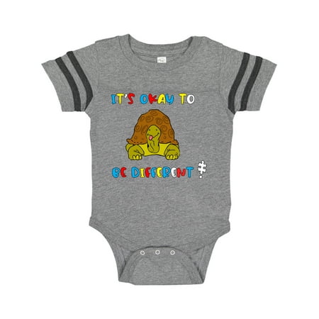 

Inktastic Autism Awareness It s Okay to be Different! Silly Turtle Gift Baby Boy or Baby Girl Bodysuit