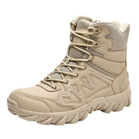 XDDST Men s Slip On Shoes Men Outdoor Mountaineering Casual Sport Shoes Lace Up Running Breathable Soft Bottom Desert Boots