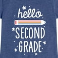 thumbnail image 3 of Instant Message - Hello Second Grade - Toddler & Youth Girls Short Sleeve Graphic T-Shirt, 3 of 6