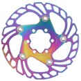 thumbnail image 2 of Bike Disc Brake Rotor, 6 Nails Disc Brake Rotor Hollow Design High Strength Bicycle Disc Brake Rotors Cycling Accessory for Mountain Bicycle Plating Color, 2 of 8