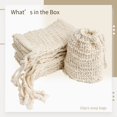 thumbnail image 3 of Soap Saver Bag, 10PCS Natural Sisal Soap Bags With Drawstring, Plastic-Free Reusable Exfoliating Soap Pouch, Zero Waste Soap Mesh Bag for Foaming & Drying Soaps, 3 of 6